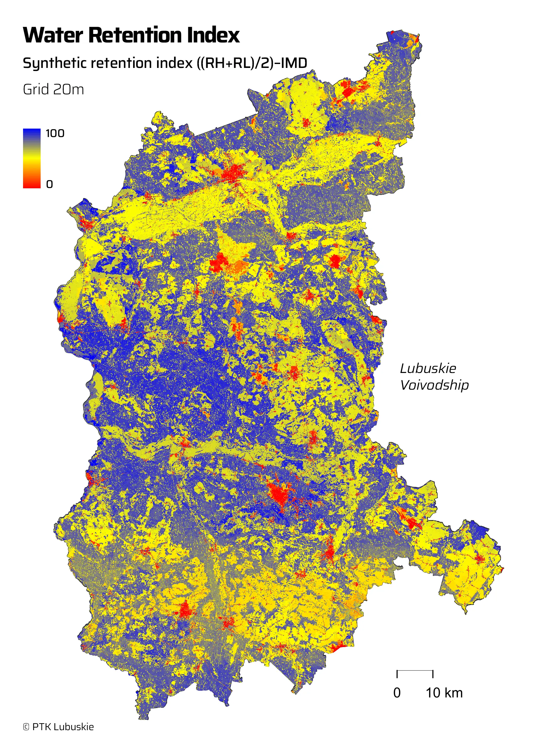Water Retention Index, lubuskie